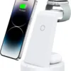 3 in 1 Charging Station for iPhone - Wireless Charger for Apple Products Multiple Devices - Charging Dock Stand for AirPods (for iPhone 16e 16 15 14 13 pro 12 11 X Max)