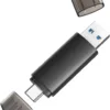 32GB USB C Flash Drive Dual USB 3.0 Flash Drive Type C + USB A Portable Type-C Flash Drive 2-in-1 USB-C Thumb Drive for Smartphone Tablet Computer Mac iPhone 15