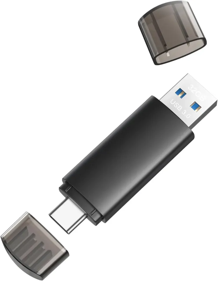 32GB USB C Flash Drive Dual USB 3.0 Flash Drive Type C + USB A Portable Type-C Flash Drive 2-in-1 USB-C Thumb Drive for Smartphone Tablet Computer Mac iPhone 15 - Image 2