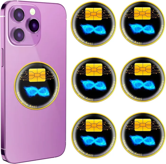 6 Pcs Cell Phone Protection Stickers Neutralizers for Smartphones, Tablets, Laptops, Computers, WiFi, TV, Monitors - All Devices - Image 2