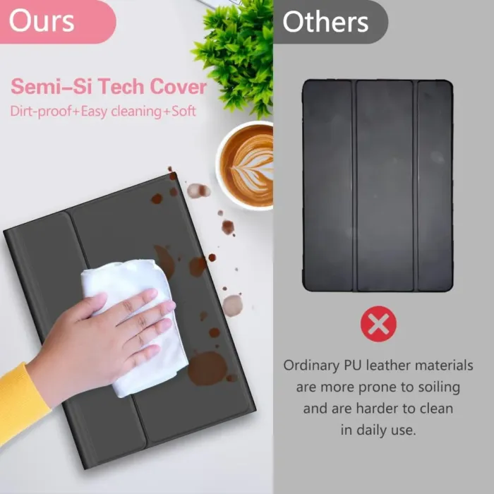 Galaxy Tab A9 Plus Case with Keyboard 5G 11 Inch 2023 (SM-X210/X216/X218), 7 Color Backlit Detachable Tablet Keyboard Cover with S Pen Holder for Samsung Galaxy Tab A9+ 11" (Black) - Image 4