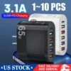 65W Super Fast Charge Wall Charger Adapter 5 USB Port + Type C Charger wholesale