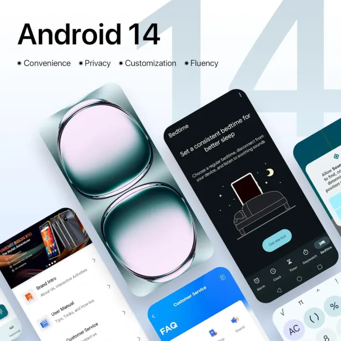UMIDIGI Note 100 Cell Phone,Android 14 Unlocked Phones,16(8+8) GB+256GB/TF 1TB,6.8''HD+120Hz Display,50MP Camera,5000mAh+20W Fast Charging,4G Dual SIM Android Phone,AI Face/Fingerprint Unlock,NFC,GPS - Image 3