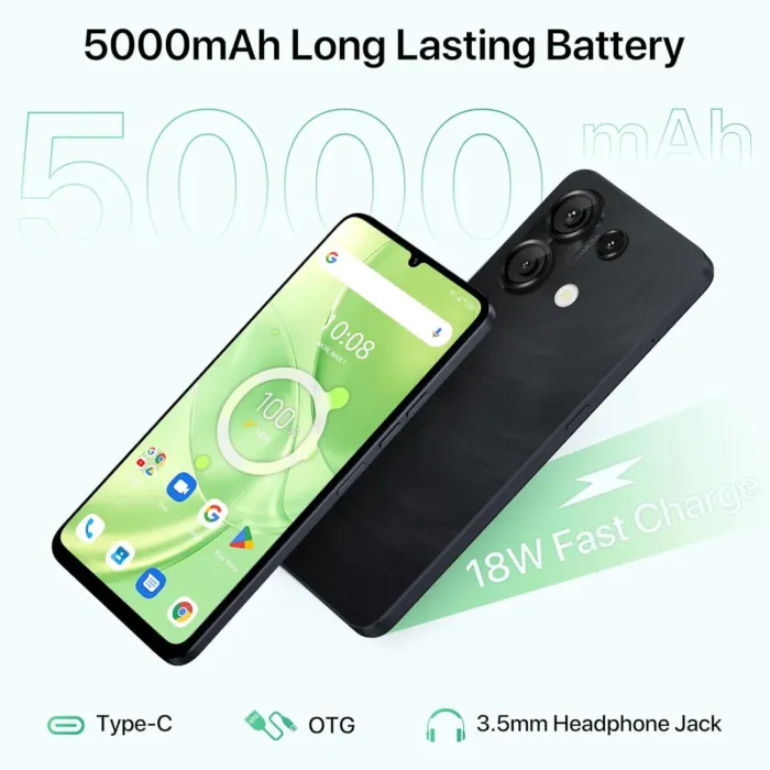 UMIDIGI G9 5G Unlocked Phone, Android 14 Cell Phone, 5G Dual SIM, 12(6+6) GB +128GB/1TB TF Expand, 6.75" HD+ 90Hz Display, 50MP Camera, AI Face & Fingerprint Unlock, 5000mAh Android Phone Black - Image 8