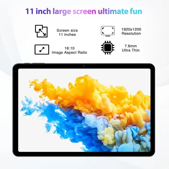 DOOGEE T30S Android 14 11 Inch 2.4K Gaming Tablet, Octa-Core with 16GB+256GB, 1TB Expandable, 8580mAh Battery, 13MP+8MP Camera, 5G WiFi, BT5.0, GPS, Includes Keyboard, Mouse, Stylus Pen and Case - Image 2