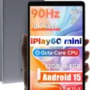 ALLDOCUBE Android 15 Tablet, 8.7" iPlay 60 Mini Tab, 90Hz Reflex, 400Nits, Octa-Core CPU, Widewine L1, Dual Speakers, 4000mAh, 4G LTE+2.4G/5G WiFi+BT 5.0, GPS, 800×1340HD, 12GB+64GB(512GB TF)