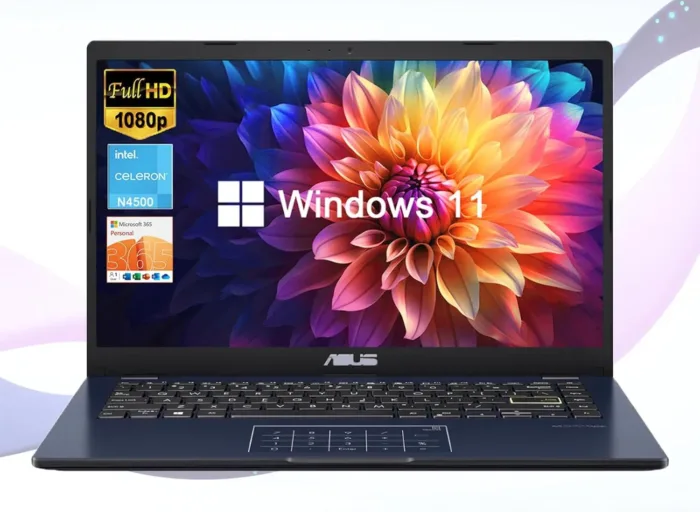 ASUS 14" Laptop for Business & Student, 14" FHD Display, Intel Celeron N4500, 1-Year of Microsoft 365, 4GB Memory, 64GB eMMC, NumberPad, Webcam, HDMI, Wi-Fi, Windows 11 - Image 2