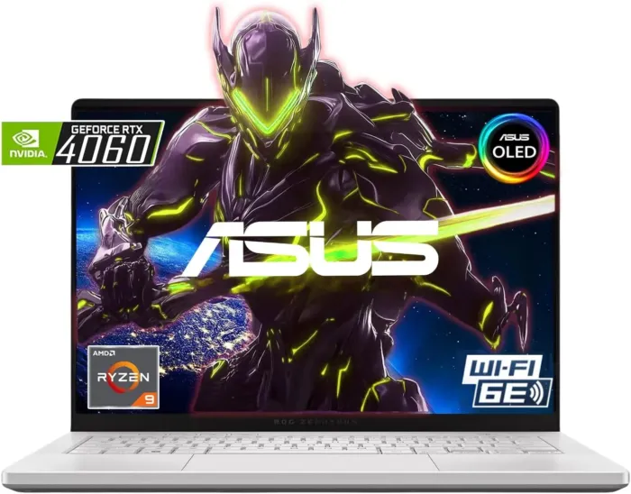ASUS 2024 MUX ROG Zephyrus G14 14" OLED 120HZ 3K(2880 x 1800) Gaming Laptop - AMD RYZEN 9 8945HS - NVIDIA GEFORCE RTX 4060-1TB SSD – Win 11 Home-W/Mouse PAD - Image 2