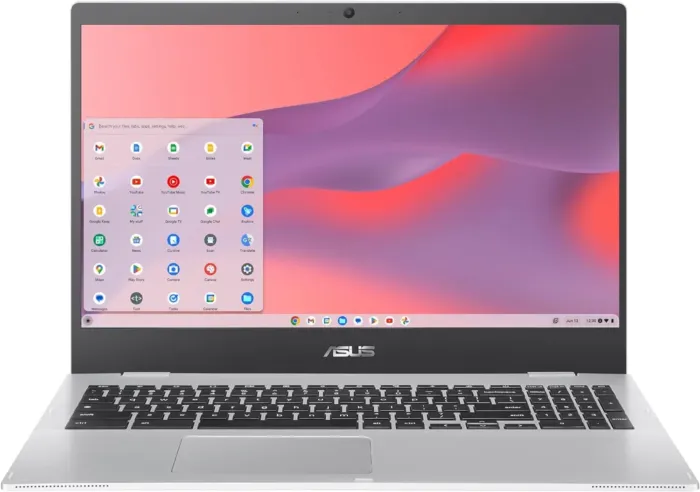 ASUS Chromebook CX1, 15.6" FHD NanoEdge Display, Intel Celeron N4500 Processor, 64GB eMMC Storage, 8GB RAM, ChromeOS, Transparent Silver, CX1500CKA-AS84F - Image 2