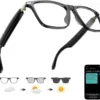 Ai Translation Smart Glasses Bluetooth For Men Women with 140 Language Real-Time Translation immediately Color-change lens Clear headphone with Speaker sunglasses,Travel Meeting Trade Business