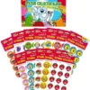 All in Good Pun Retro Scratch 'n Sniff Stinky Stickers and Album Combo Pack by TREND - 12 Sticker Packs, 1980s Authentic Designs!
