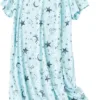 American Trends Nightgowns for Women Cotton Night Shirts Short Sleeve Night Gown Dress Casual Pajamas Soft Sleepwear