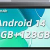 Android Tablet, 10.1" Android 14 Tablets 12GB(4+8)+128GB, 1280x800 HD Touchscreen, 8-Core, 7000mAh Large Battery, 13MP+5MP Camera, Widevine L1, Bluetooth Wi-Fi 6 Android Tablet Gaming, Kids Space