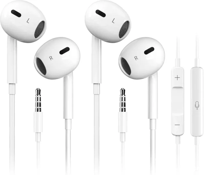 Antool Wired Earbuds,【Ultra Clear Calls & no Noise】 Headphones Earbuds Wired 3.5mm, in-Ear Earphones with Mic, Compatible with iPhone/iPad/Android/Laptop/PC 【2 Pack】 - Image 2