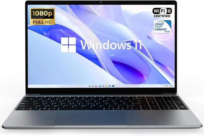 ApoloSign 15.6" Full HD Laptop, 12GB RAM, 512GB SSD, Expandable to 1TB, Intel N5095 Processor, Dual-Band WiFi, 178° Viewing Angle, Dual Speakers-Gray - Image 2