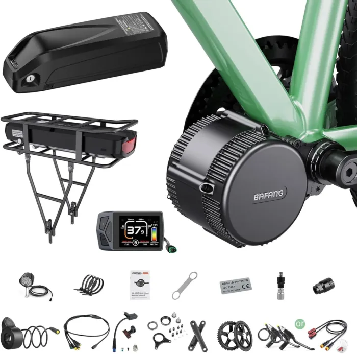 BAFANG Mid Drive Kit 750W 1000W 500W BBS02B BBS-HD Electric Bike Conversion Kit 48V 52V Ebike Conversion Kit for 68-73MM Mountain Bike Road Bike with Battery and Display(Optional) - Image 2