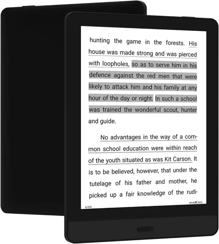 Bigme ePaper Tablet eBook Reader 32GB 6 Inch Black and White Display, Brightness Adjustment,Page Turn Button - Image 2