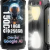 Blackview BV7300 Rugged Phone, 15000mAh/45W, Dual 800LM Camping Light, Night Vision Camera, 18GB+256GB/2TB Rugged Smartphone Unlocked Gemini AI, 50MP+32MP+20MP, 6.67" 90Hz, Android 14/Glove Mode/NFC