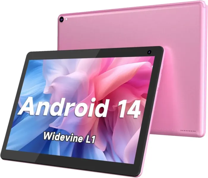 COOPERS Tablet 10 inch, Android 14 Tablet, 32GB ROM 1TB Expand Computer Tablets, Quad Core Processor 6000mAh Battery, 1280x800 IPS Touch Screen, 2+8MP Dual HD Camera, Bluetooth WiFi Tablet PC - Image 2