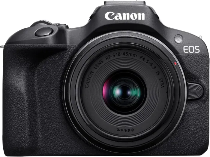 Canon EOS R100 Mirrorless Camera RF-S18-45mm F4.5-6.3 is STM Lens Kit, 24.1 Megapixel CMOS (APS-C) Sensor, 4K Video, RF Mount, Black - Image 2