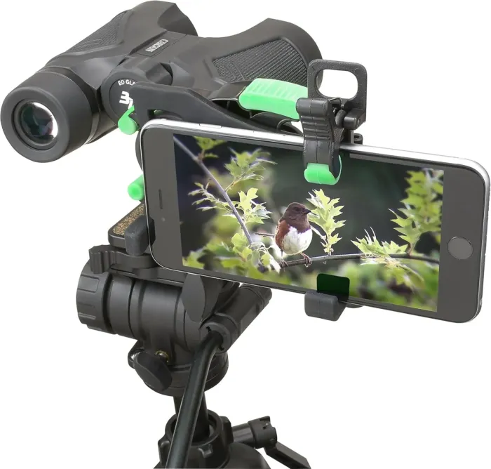 Carson HookUpz 2.0 Universal Smartphone Optics Digiscoping Adapter for Binoculars, Spotting Scopes, Telescopes, Microscopes, Monoculars and More (IS-200) - Image 2