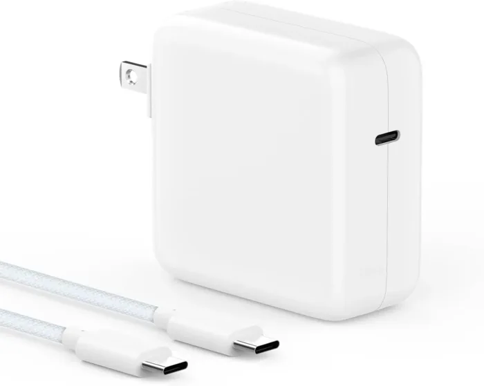Charger for MacBook Pro 16 14 inch MacBook Air 15 13 inch 2025 2024 2023 2022 2021 2020 2019 M4 M3 M2 M1, Super Compact 100W USB C Laptop Power Adapter, 6.6FT USB-C Braided Cable, Original Quality - Image 2