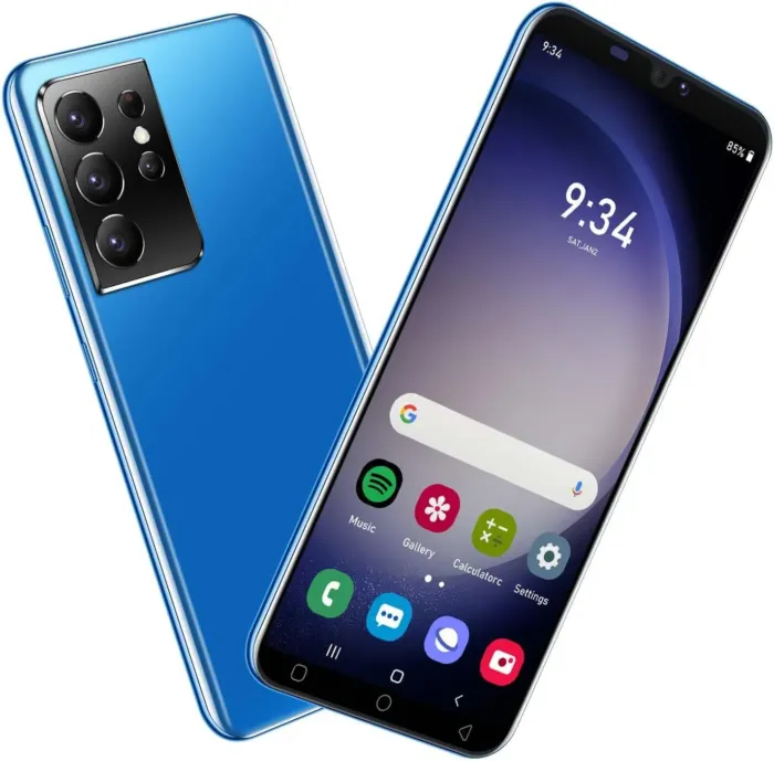 Cheap Mobile Phone, 5.0 Inch Dual SIM, Quad Core 16GB ROM, Android 9.0, Dual Camera, WiFi/Face ID, 3G/2G Unlocked Phone (Blue) - Image 2