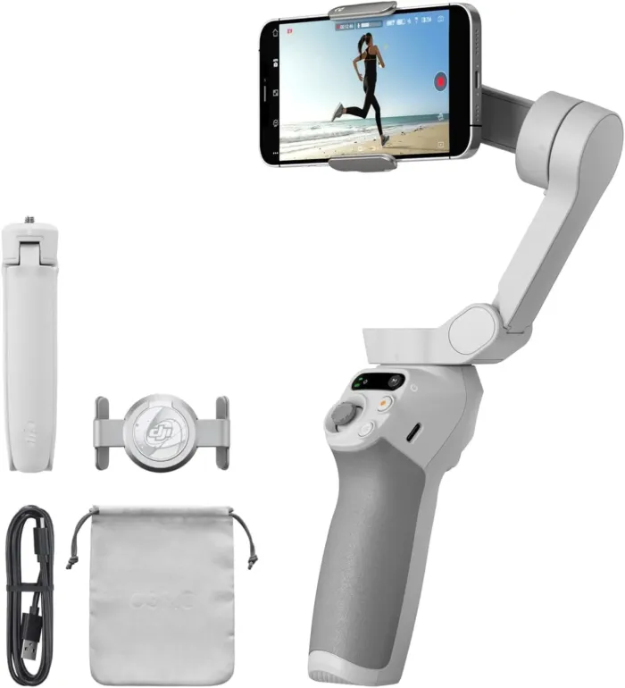 DJI Osmo Mobile SE, 3-Axis Phone Gimbal, Portable and Foldable, Gimbal Stabilizer for iphone, Andriod, ShotGuides, ActiveTrack 6.0, Vlogging Stabilizer for Youtube, TikTok, Travel - Image 2