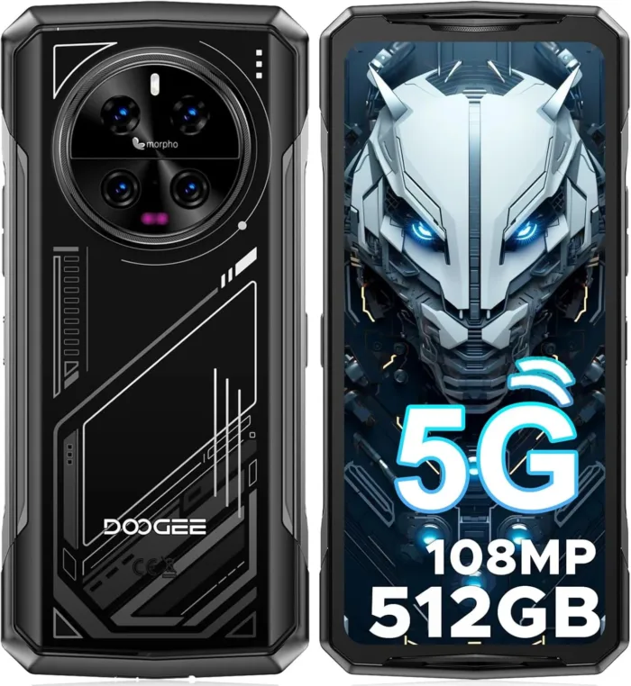 DOOGEE V40 Rugged Smartphone 5G Unlocked,512GB+32GB Rugged Phone,4nm D7300,6.78" FHD+120Hz Rugged Cell Phone,108MP+AI Camera,8680mAh Battery 33W,NFC/5G Dual SIM/WiFi 6E/Face/Fingerprint ID - Image 2