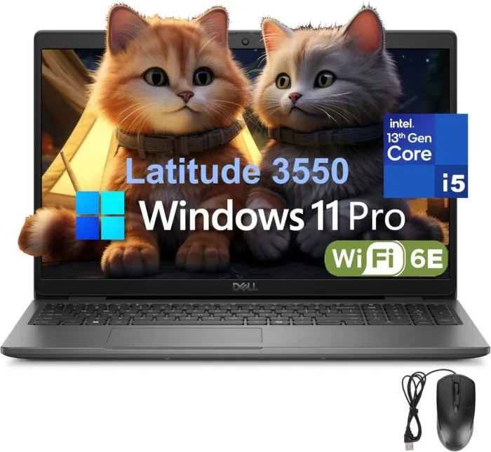 Dell Latitude 3550 Laptop Computer for Business Work, Intel 10-Core i5-1335U (Beat i7-1255U), 16GB DDR5 RAM, 512GB PCIe SSD, 15.6" FHD, WiFi 6E, Bluetooth 5.3, FHD Camera, USB4 Type-C, Windows 11 Pro - Image 2