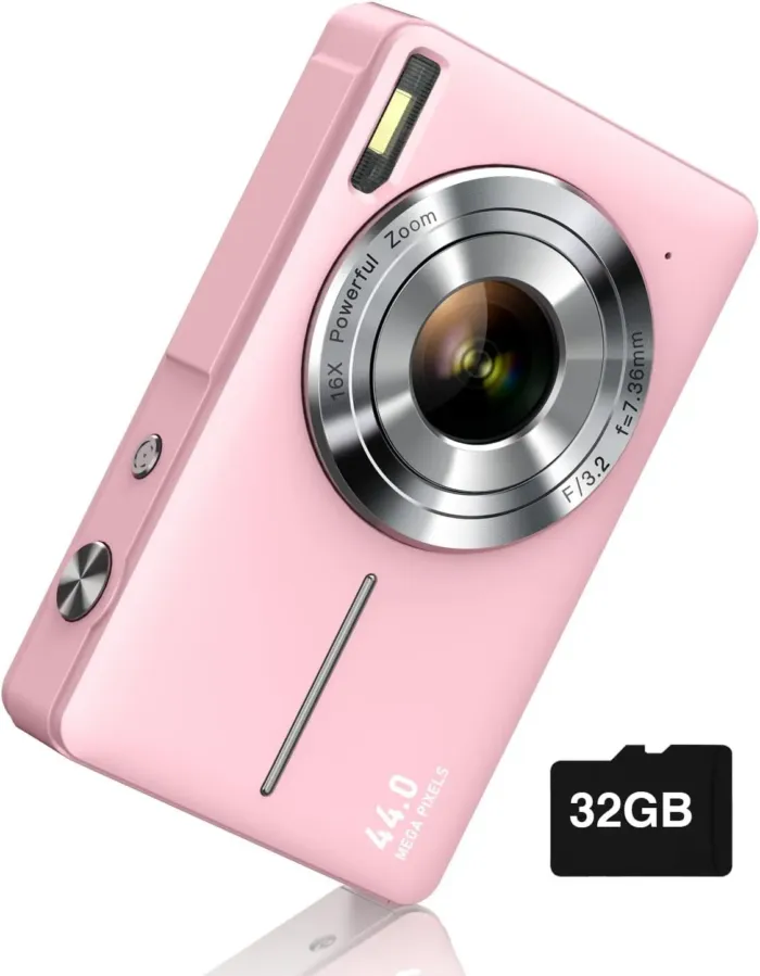 Digital Camera, FHD 1080P Camera, Digital Point and Shoot Camera with 16X Zoom Anti Shake, Compact Small Camera for Boys Girls Kids - Image 2