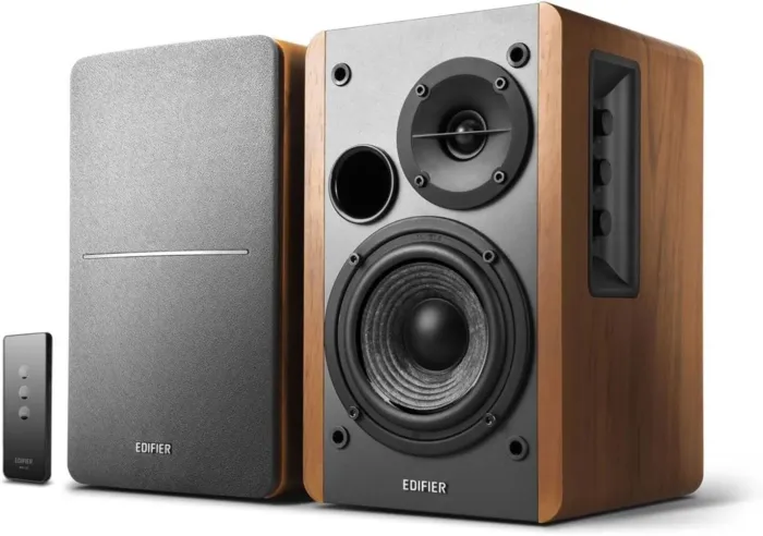 Edifier R1280T Powered Bookshelf Speakers - 2.0 Active Near Field Studio Monitor Speaker - Wooden Enclosure - 42 Watts RMS Power - Image 2