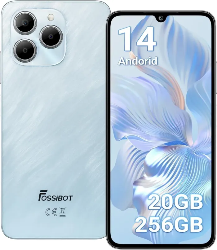 FOSSIBOT S2 Cell Phone Unlocked, 6.72” FHD+ Display, 20(8+12GB)+256GB /1TB TF,5000mAh Battery, 50MP+16MP Camera, Android 14 Smartphone NFC, 4G, 3 Card Slots, Face& Fingerprint Unlock, GPS - Image 2