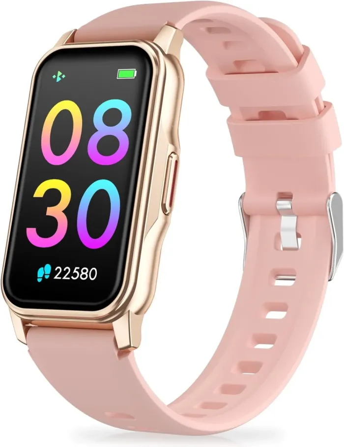 Fitness Tracker with Step Counter/Calories/Stopwatch, Activity Tracker, Health Tracker with Heart Rate Monitor, Sleep Tracker,1.47'' Touch Color Screen, Pedometer Watch for Women Men Kids - Image 2