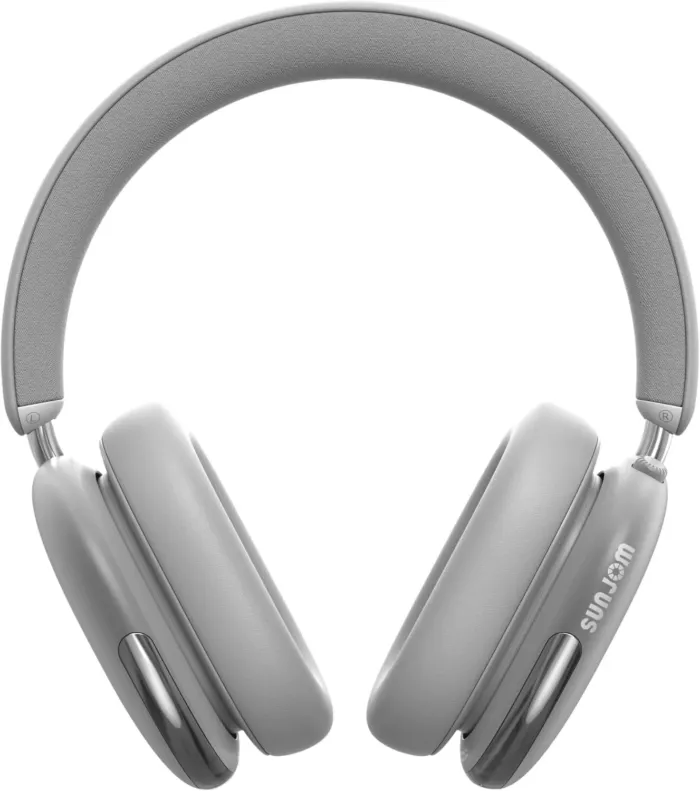 Freepods 120H Playtime Wireless Over-Ear Headphones, ANC/ENC Pro-Level Active Noise Cancelling, Bluetooth Headphones with Built-in Microphone Type-C Charging for Call Travel Sports Gym-Sliver - Image 2