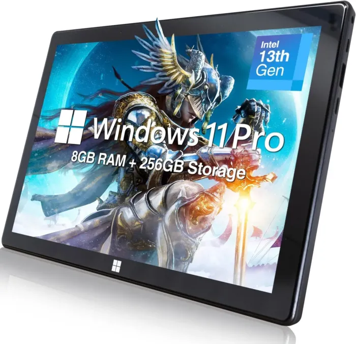 Fusion5 10.1" Windows 11 Professional Tablet PC - Intel 13th Gen - Full HD Windows Tablet Computer - 8GB RAM, 256GB SSD Storage, Quad-Core CPU, 10 Inch, USB 3.0, Micro HDMI, Expandable Storage - Image 2
