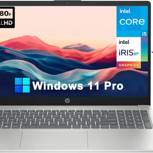 HP 15 15.6″ FHD Laptop Business Laptop [Windows 11 Pro], Intel 10-Core i5-1235U (Up to 4.4 GHz), 64GB RAM, 2TB PCIe SSD, Iris Xe Graphics, Numeric Keypad, HDMI, USB, Wi-Fi 6, BT 5.3, w/Hub+Battery