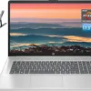 HP 17 Laptop, 17.3" FHD Display, 32GB RAM, 1TB SSD, AMD Ryzen 5 Processor(Beats i7-1165G7, Up to 4.3GHz), Webcam, Numeric Keypad, Long Battery Life, Windows 11 Home, Alpacatec Accessories, Silver