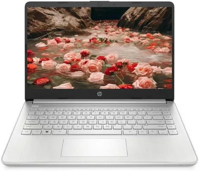 HP Notebook Laptop, 14" HD (1366 x 768) Display, AMD Ryzen 5 5500U (6 Cores), 16GB RAM, 512GB PCIe SSD, HDMI, SD Card Reader, Windows 11 Home, Natural Silver, TWE Mouse Pad