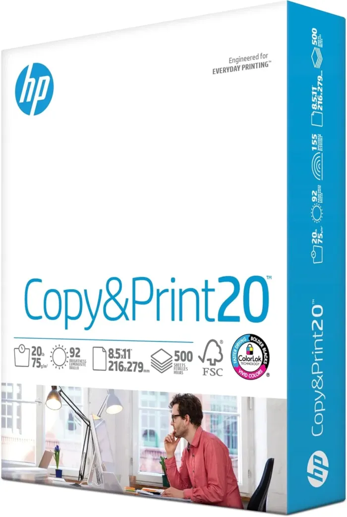 HP Printer Paper | 8.5 x 11 Paper | Copy &Print 20 lb | 1 Ream Case - 500 Sheets| 92 Bright | Made in USA - FSC Certified | 200060 - Image 2