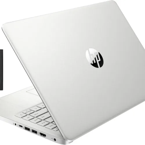 HP Stream 14″ HD BrightView Laptop, Intel Celeron N4120, 16GB RAM, 416GB Storage (128GB eMMC + 288GB Docking Station Set), Intel UHD Graphics, 720p Camera, Wi-Fi, 1 Year Office 365, Win 11 S, Silver