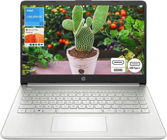 HP Stream 14" HD Laptop | Intel Celeron N4120 Processor, Intel UHD Graphics 600, Microsoft Office 365, 4GB RAM | 128GB Storage, Fast Charge, HDMI, Up to 11 Hours Long Battery Life, Win 11 S - Image 2