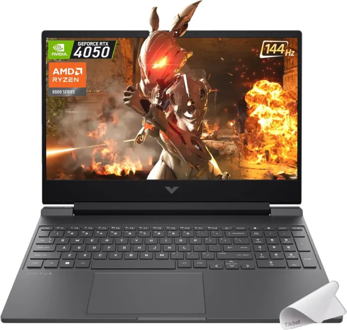 HP Victus Gaming Laptop, 15.6-inch FHD IPS 144Hz, AMD Ryzen 5-8645HS, NVIDIA GeForce RTX 4050, Wi-Fi 6, Backlit KB, Win11 Home, w/Mouse Pad (16GB RAM |1TB PCIe SSD) - Image 2