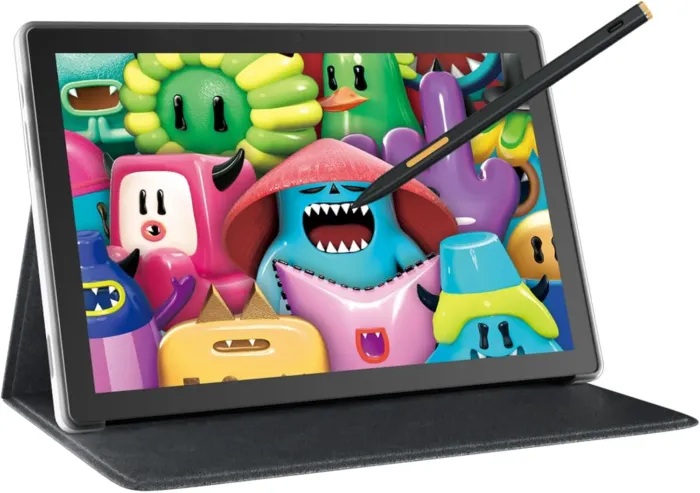 HUION Kamvas Slate 10 Standalone Drawing Tablet No Computer Needed with Full-Laminated Screen, 10.1-inch Digital Art Tablet with 4096 Levels Stylus Pen, Android 12, 8GB+128GB for Artist Beginner - Image 2