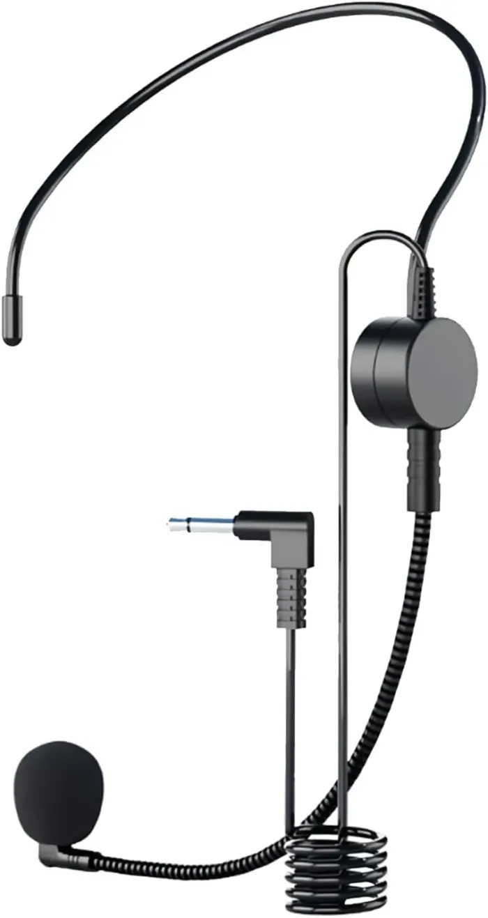Hands Free Microphone Headset Mic,Flexible Wired Boom for Voice Amplifier, 3.5mm Connector Jack Headset Microphone for Singing,Speaking,Teachers,Coaches,Presentations, Seniors and More - Image 2