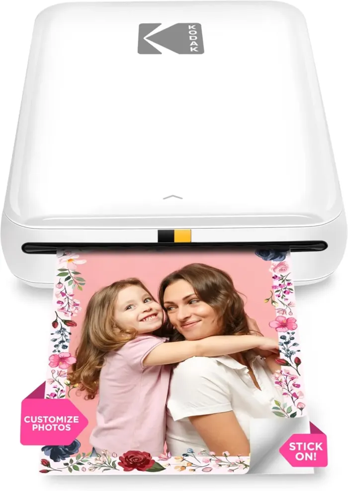 KODAK Step Instant Smartphone Photo Printer - Portable Mini Color Wireless Mobile Printer - Zink 2x3” Sticky-Back Photos - Bluetooth Compatible with iOS & Android Devices - Fun Editing App - White - Image 2