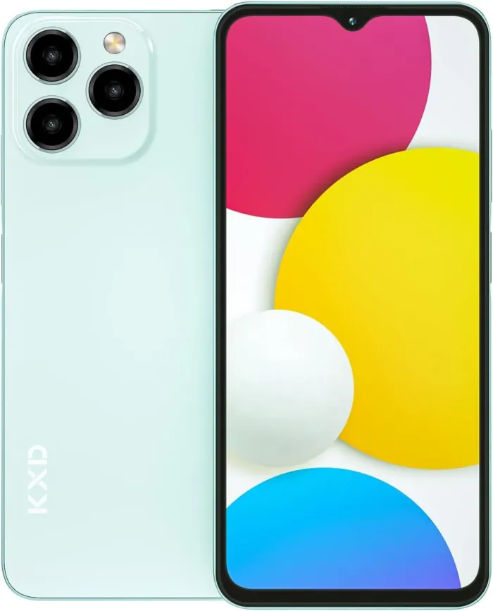 KXD 2024 A07 Unlocked Smartphone Under $100, 6.52" HD+ Display, 4500mAh Long Battery, 8GB+128GB, Dual SIM, Face ID, Android 12 – Budget Phone for Seniors & Teens - Image 2