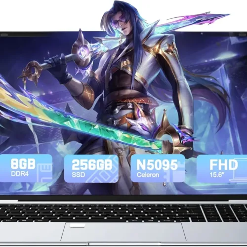 Laptop 15.6 inch Win 11 Laptop Computer, 8GB RAM 256GB SSD, in-tel Celeron N5095 Quad-Core Processor(Up to 2.9 GHz), 1080P Full HD Display, Backlit Keyboard, Fingerprint,USB3.0,Mini HDMI