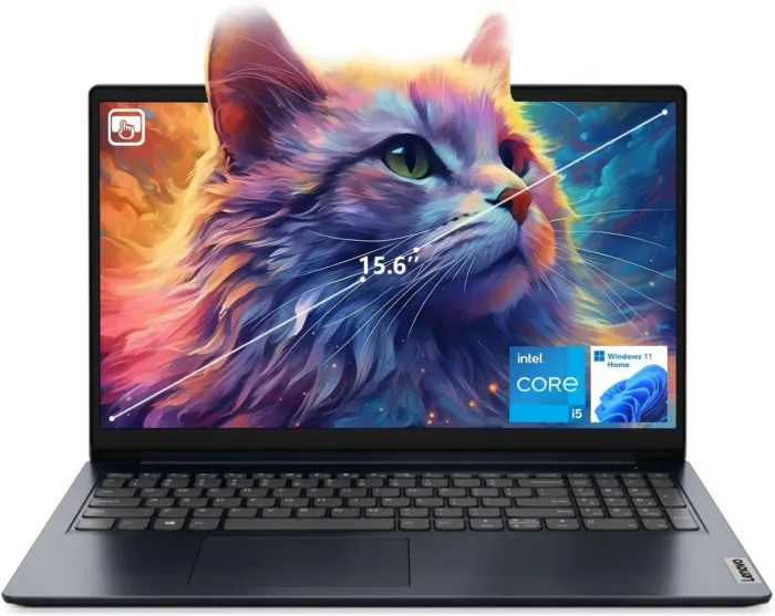Lenovo IdeaPad 1i Laptop, 15.6" FHD Touchscreen, Intel Core i5-1235U Processor, 16GB RAM, 512GB SSD, Webcam, HDMI, Wi-Fi 6, Windows 11 Home, Blue - Image 2