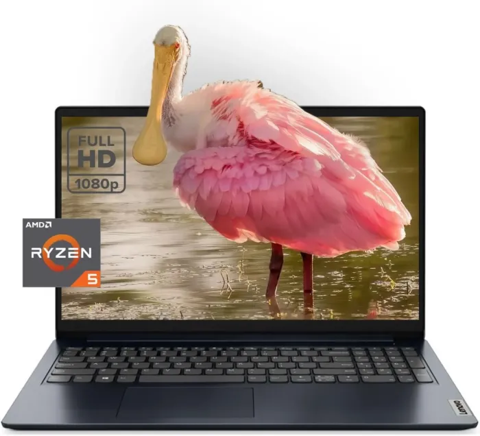 Lenovo IdeaPad Laptop, 15.6" FHD Anti-Glare Display, AMD Ryzen 5 7520U(4-Core), 16GB LPDDR5 RAM, 512GB SSD, Wi-Fi 6, Microsoft Office 365(30 Day Trial), Windows 11 S, Abyss Blue, EAT Mouse Accessories - Image 2